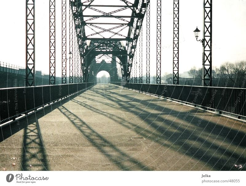 Old Elbe Bridge Lanes & trails Esthetic Süderelbe Harburg Wilhelmsburg Hamburg bridges wy ways path Subdued colour