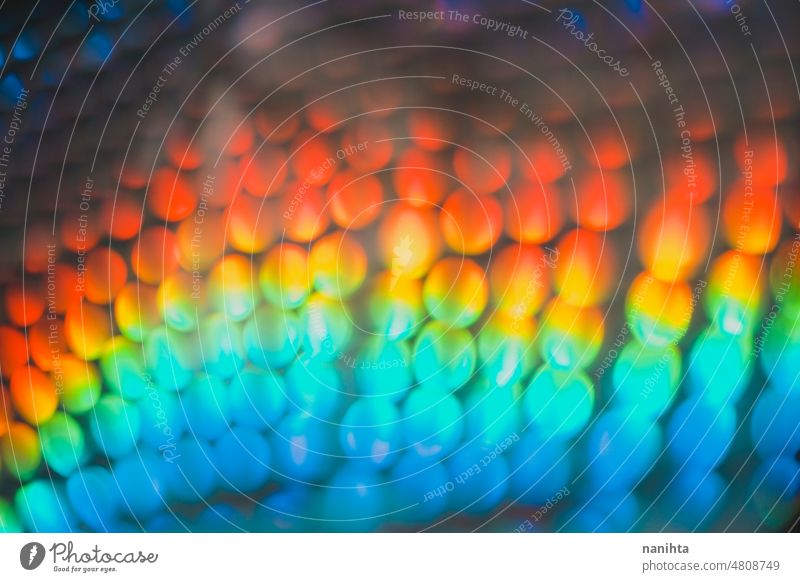 Abstract and pattern background in intense rainbow light colors neon bokeh colorful digital lines abstract fluor iridiscent multi colored shapes led energy