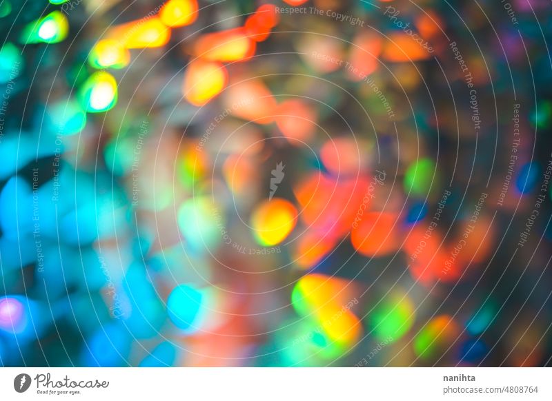 Abstract and pattern background in intense rainbow light colors neon bokeh colorful digital lines abstract fluor iridiscent multi colored shapes led energy