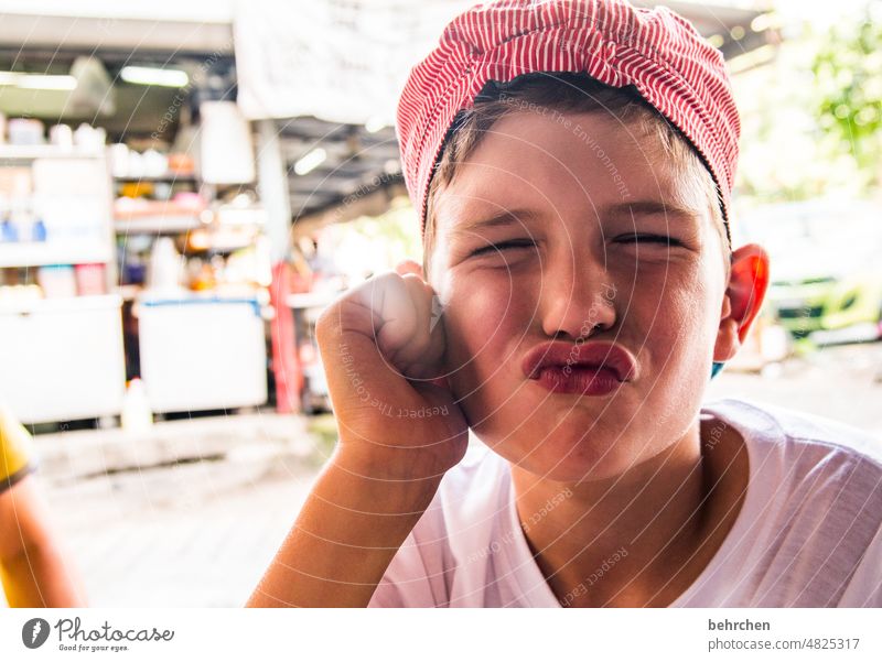 enduring memories kind Cool cheerful Smiling Son Family & Relations portrait Happiness Contentment Boy (child) Child Close-up Brash Face Infancy Colour photo