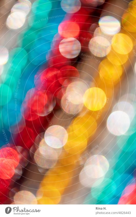 Vertical diagonal colorful bokeh circles arranged in stripes variegated stripe pattern Diagonal lines vertical lines Bokeh effect