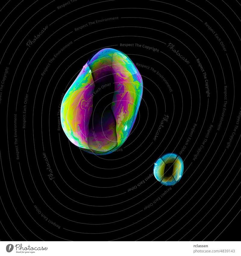 Soap Bubbles in colorful colors on black background abstract ascend ball beads beautiful bladder blowing bright bubble bubbles circle clean colorfull droplets