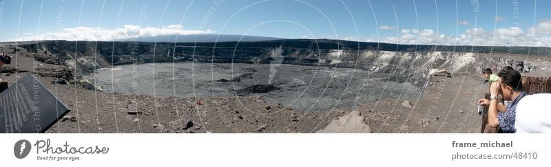 Halemaumau Crater Hawaii Volcanic crater Panorama (View) Sulphur Volcano Large Panorama (Format)