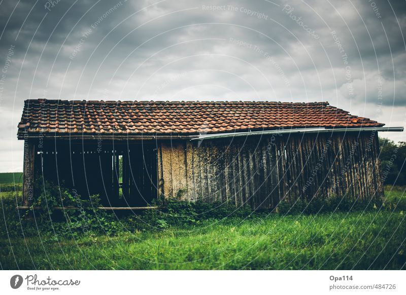 Old Barn Environment Nature Hut Manmade structures Building Wood Adventure Transience Change Time Destruction "Bricks Meadow Grass Green Eaves Decline used