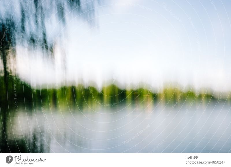 blurred shoreline on lake Lake off Uncertain future vibrating Mysterious depression Fear anxiety Ambiguous Loneliness Depression Depression Anxiety Sadness