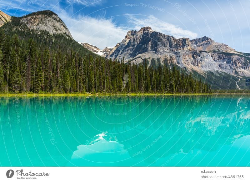 Emerald Lake with the rocky mountains in the  Yoho National Park Alberta canada adventure alberta alpine america banff beauty breathtaking british columbia