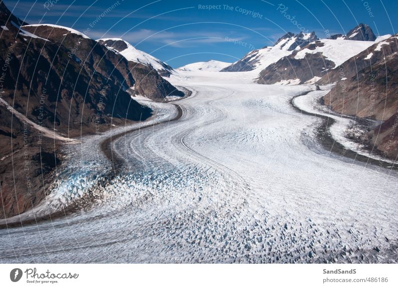 Salmon Glacier Tourism Snow Mountain Sky Blue USA Alaska america British Columbia border Canada columbia Hyder ice lines North peak stewart Tourist water