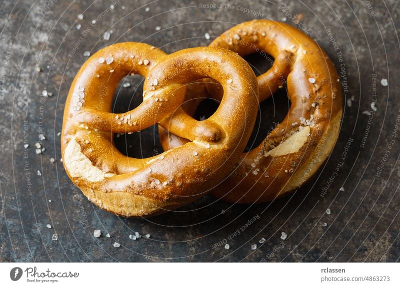 Pretzels on rustic table, Bavarian traditional germany food pretzel bavarian salted appetizer appetizers fast food bagel baker bakery bread breakfast cookie