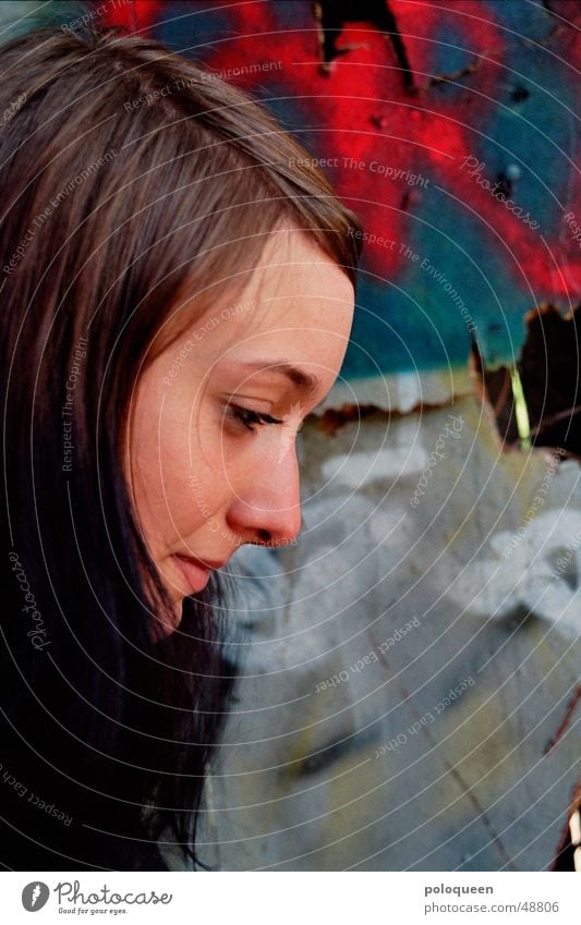 Thinking... Portrait photograph Thought Woman silouette