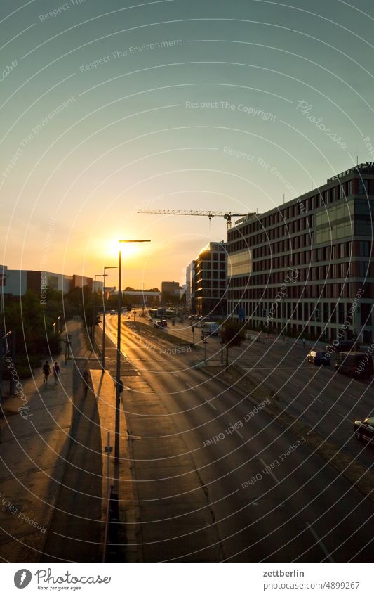 Schöneberg city highway Turn off Asphalt car Highway Driving holidays locomotion Direct Main street Curve Line Left mark navi Navigation Orientation Right