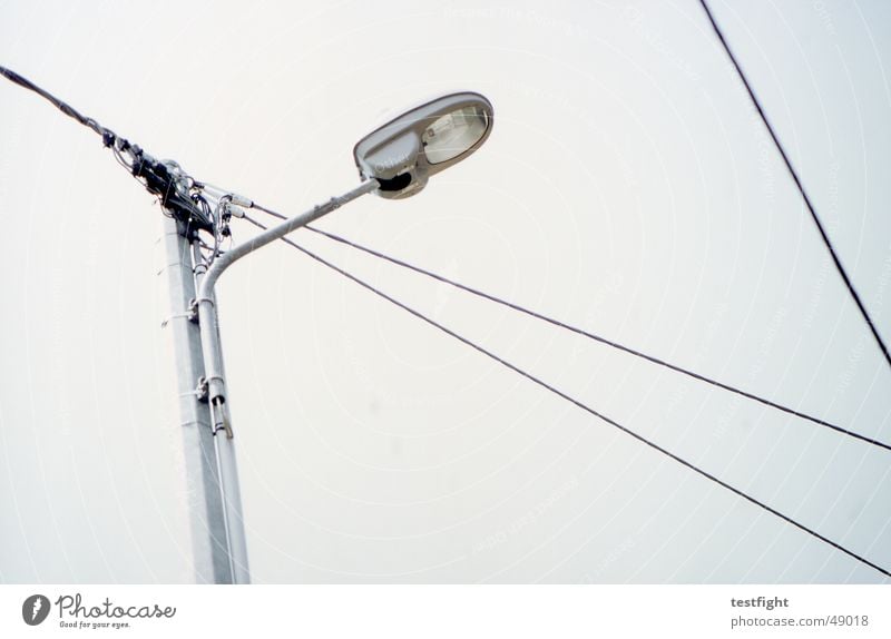 wired Lantern Lamp Exterior lighting Cable Light Street lighting Sky Bad weather Lighting street lamp Clouds cloudy