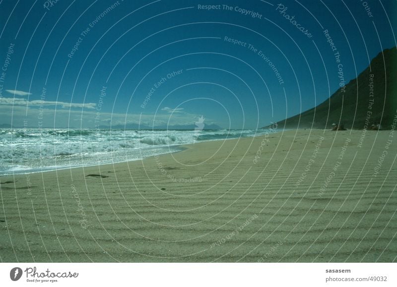 Beach, Cape of Good Hope Ocean Deserted Loneliness Sky Blue Water Sand