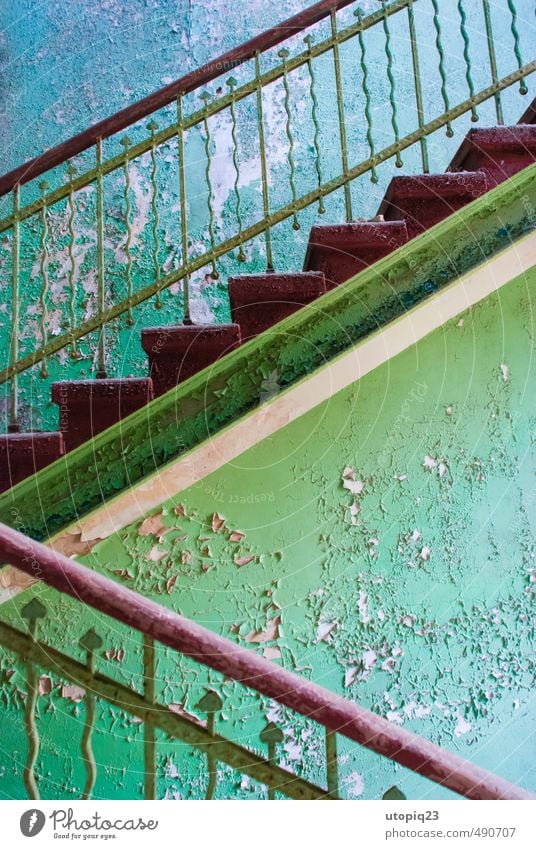 Stairways to ... Redecorate Interior design Decoration inspire Deserted House (Residential Structure) Building Architecture Wall (barrier) Wall (building)