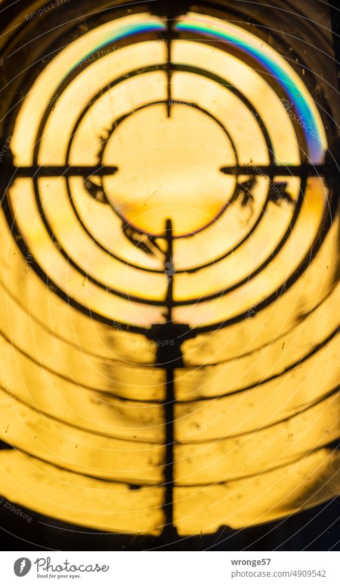 Night life | Orientation light topic day Beacon Lantern Lighthouse Fresnel lens Close-up Navigation mark seafaring Navigation signs Location Warn