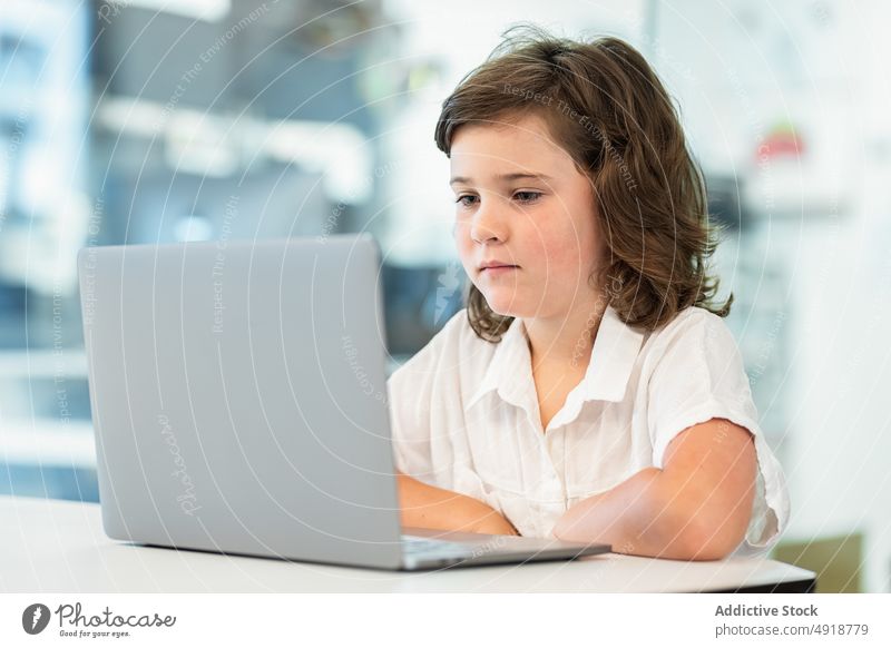 Girl sitting in front of a laptop girl young home computer student education headphones learning focus beautiful browsing studying online internet person