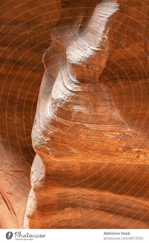 Rough surface of canyon wall rock uneven dry rough nature texture background buckskin gulch utah usa united states america geology daytime desert stone natural