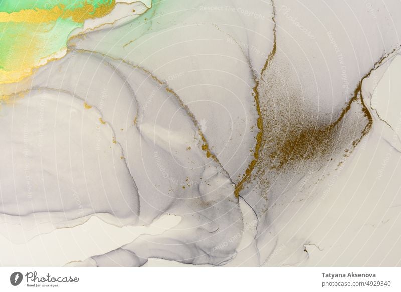 Abstract alcohol ink background abstract liquid flow wave fluid paint artistic splash texture wallpaper gold creative marble color effect colour dye smoke swirl