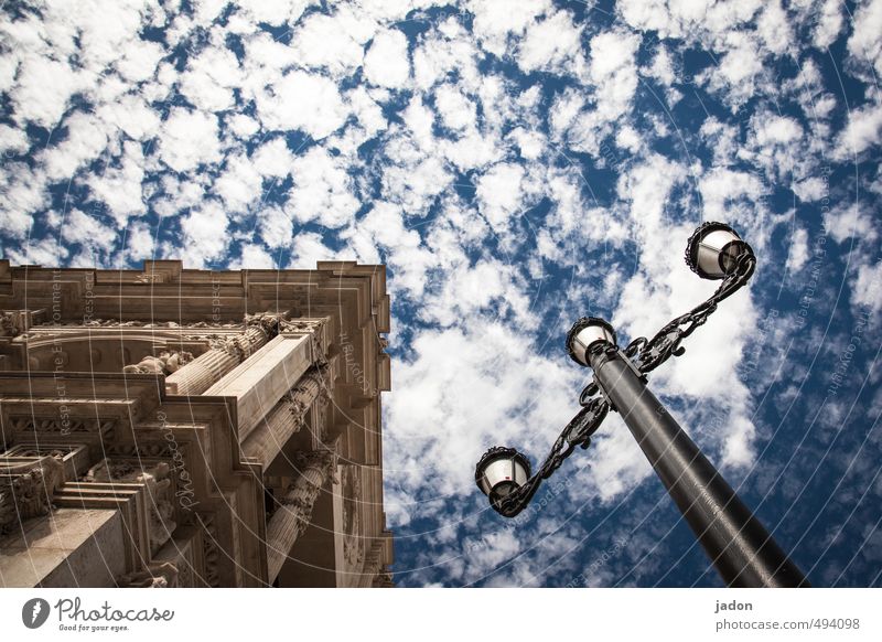 luminous body. Living or residing Decoration Lamp Lighting element Art Sky Clouds Beautiful weather Seville Old town House (Residential Structure) Building