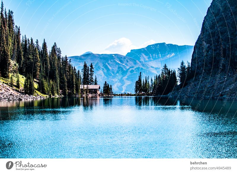 water stories Hut Tea house Water Lake Agnes Trip Banff National Park mountain lake Rock glacial lake Impressive Far-off places Wanderlust especially