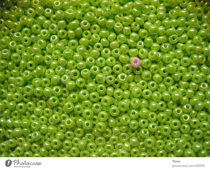 pink meets green Pink Green Glass bead Jewellery Pearl