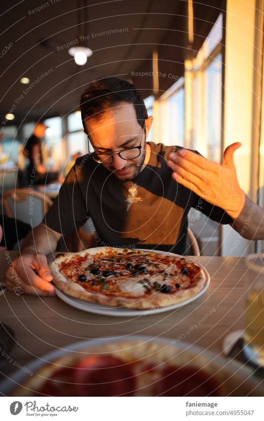 The smell of fresh pizza Pizza Italian Restaurant smelling Italians Dinner Lunch Nutrition Eating Tasty Meal Delicious Food Italian Food Dough Cheese wag