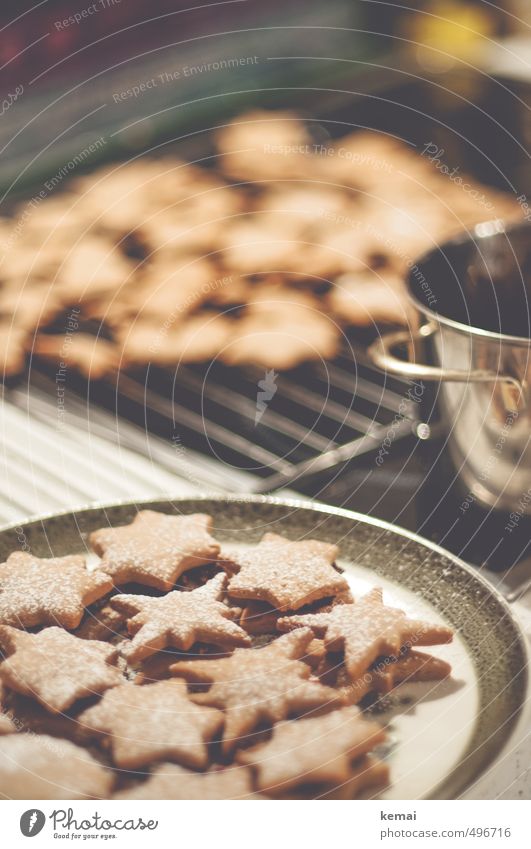 biscuit production Food Dough Baked goods Dessert Christmas biscuit Nutrition Slow food Plate Pot Rust Baking tray Feasts & Celebrations Christmas & Advent