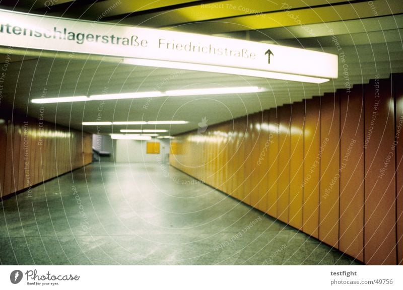 underpass IV Stuttgart central station Underground Commuter trains London Underground Lighting Loneliness Empty Underpass Railroad trainstation railway