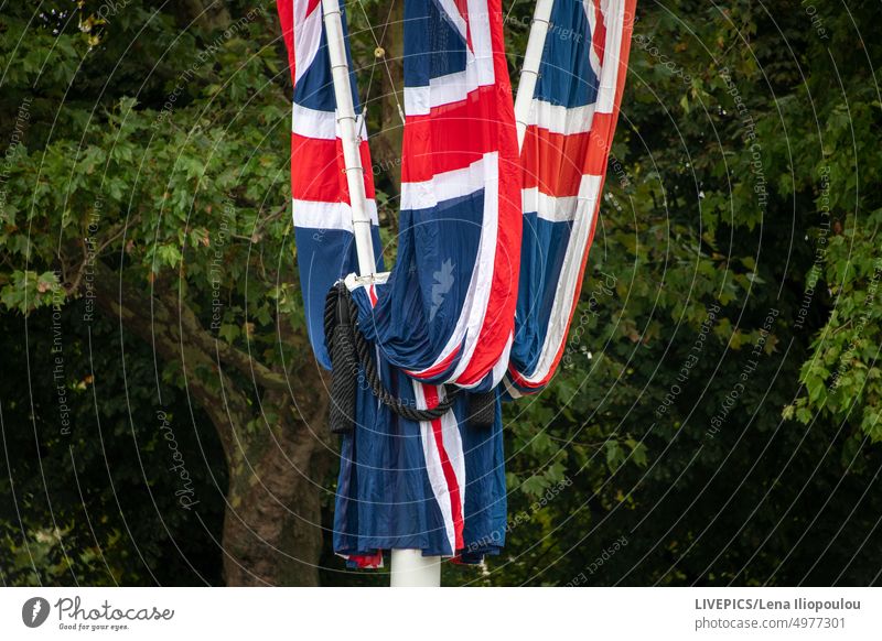 Preparations in the front of the Buckingham Palace for the Queen's Funerals 19th Oktober 70 years queen 8th September 2022 96 years old Elisabeth II England