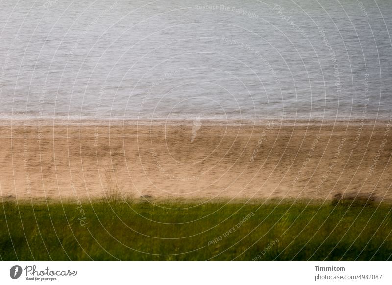 Look, just look... North Sea Ocean Beach Sand Meadow Denmark tranquillity multiple exposure obliterate blurriness coast Vacation & Travel Nature North Sea coast