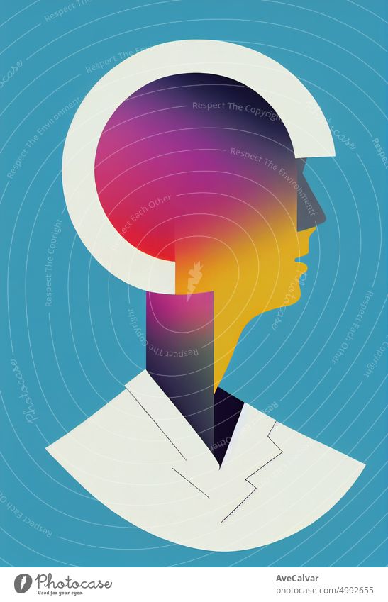 Illustration of a doctor character at the hospital. Perfect for web design, banner, mobile app, landing page. Colorful abstract design person medic medical