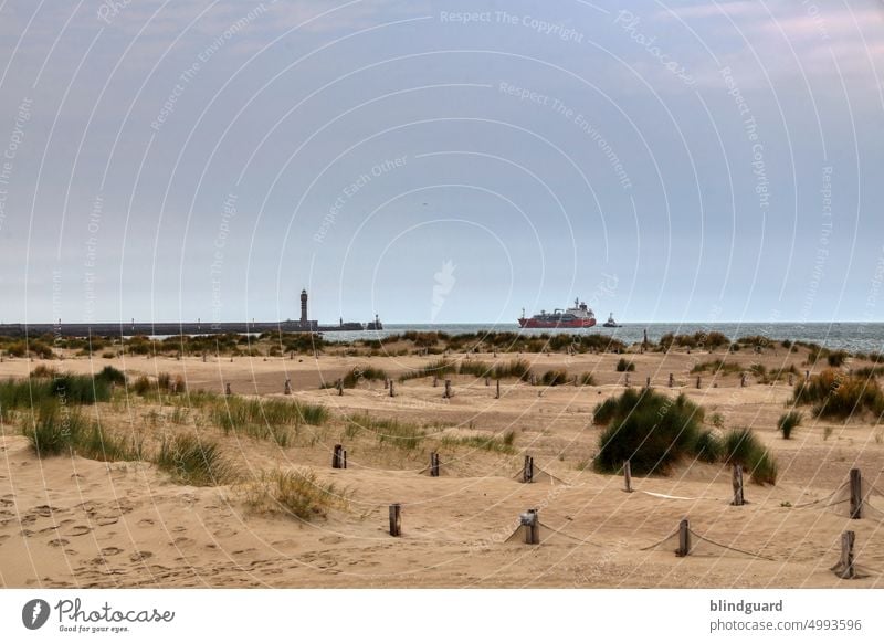 Dunkirk 80 years later D-Day WW2 History of the Historic Beach North Sea coast Sky France Ocean Landscape Clouds Sand Water