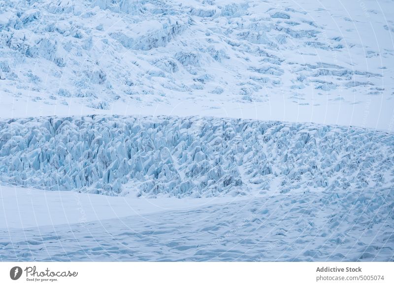 Snowy mountain slope on gloomy winter day snow nature background glacier landscape scenery range cold ridge geology scenic abstract environment picturesque