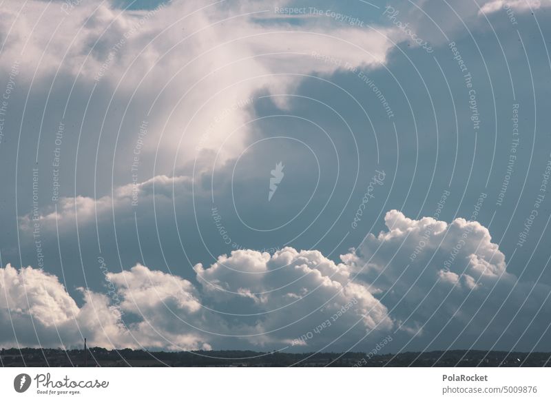 About clouds and their size Clouds Clouds in the sky cloud landscape Cloud formation Cloud field Horizon Far-off places impressive Sky heavenly Belief