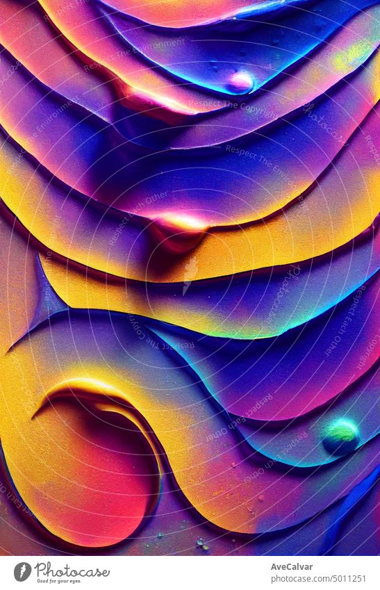 Abstract shapes, holographic, fluid and liquid colors, trendy gradients futuristic abstract modern dynamic fantasy flow flowing neon purple spectrum vibrant