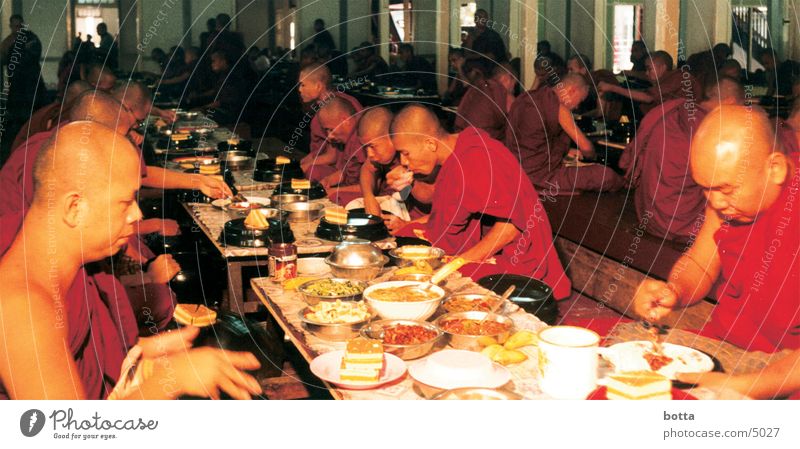 Last Supper Monk Myanmar Human being Nutrition Dinner Colour Americas Contrast