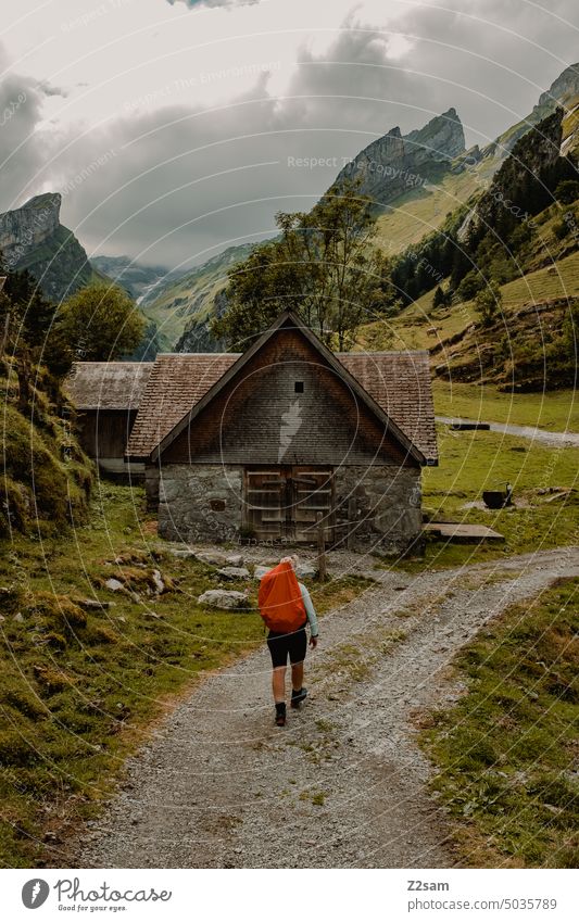 Hiking in Appenzellerland Alpstein hüttntour Switzerland appenzellerland hiking trail long-distance hiking trail multi-day tour Mountain Landscape Colour photo