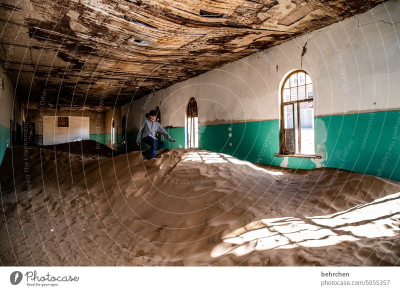 sandy Africa Namibia Desert Wanderlust Far-off places Colour photo Impressive especially Vacation & Travel Adventure Drought Dry Climate change Luderitz