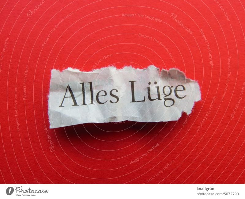 All lies Lie (Untruth) Moody Doubt Skeptical Think Emotions Communicate Colour photo Insecure Perplexed Neutral Background Signs and labeling Close-up