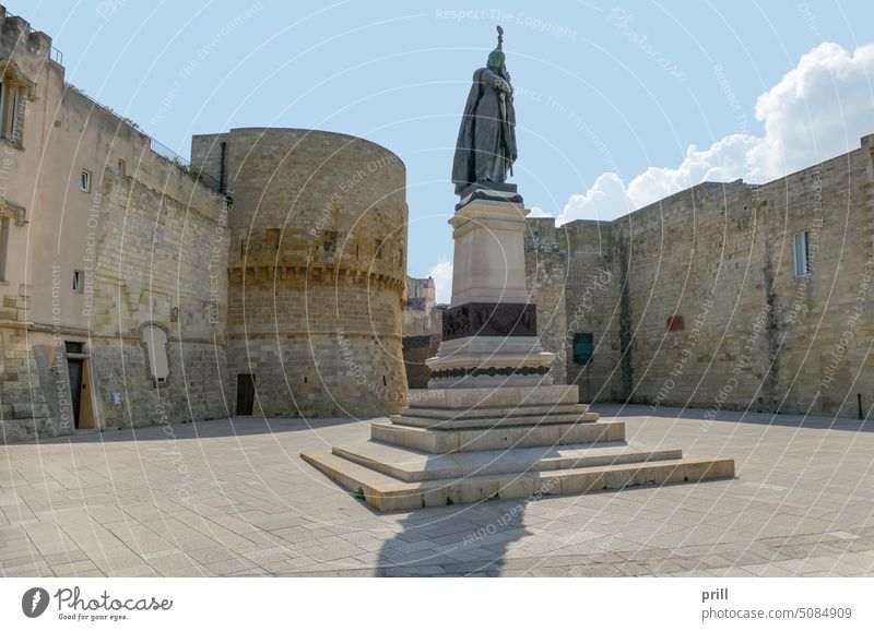 Otranto in Italy otranto lecce apulia statue figure town italy southern italy coast mediterranean ocean summer sunny sculpture memorial castle fortress wall