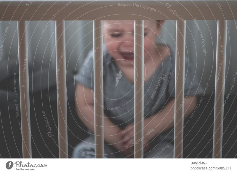 Crying child in playpen Child Scream neglect sad hollering Boy (child) Fear Face Emotions Loud Stress by oneself Toddler Expression Distress Parenting Grating