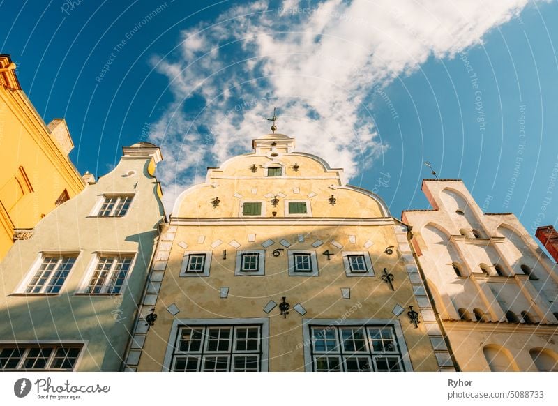 Riga, Latvia. Famous Landmark Three Brothers Buildings. Old Houses. State Inspection For Heritage Protection And Latvian Museum Of Architecture outdoor