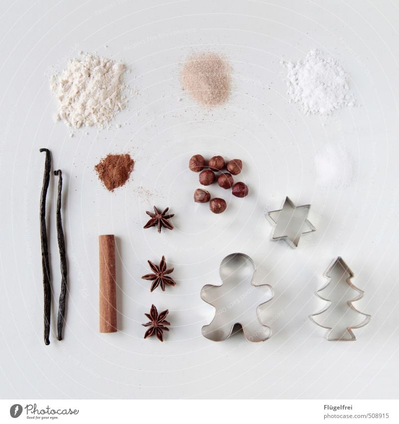 Christmas baking set Herbs and spices To enjoy Christmas & Advent Feasts & Celebrations Baking tin Fir tree Cinnamon Hazelnut Star aniseed Star (Symbol) Vanilla