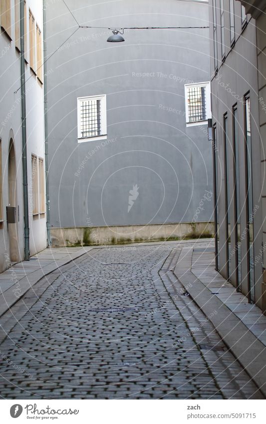 gray in gray | old town Alley Village Town Old town Architecture Paving stone Facade Wall (building) Street Historic House (Residential Structure)