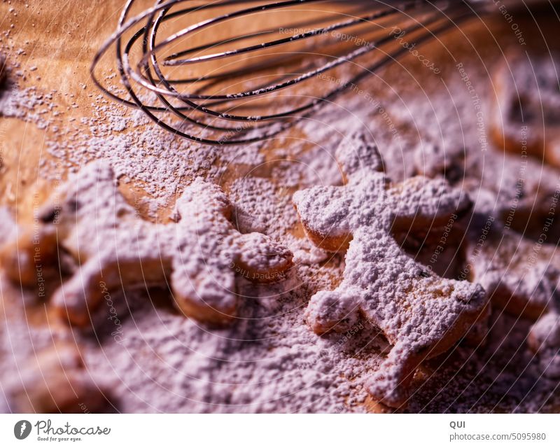 Sweet reindeer cookies ...blown by the powdered sugar wind Cookie biscuits Reindeer Baking Confectioner`s sugar cute Christmas cookies Christmas & Advent