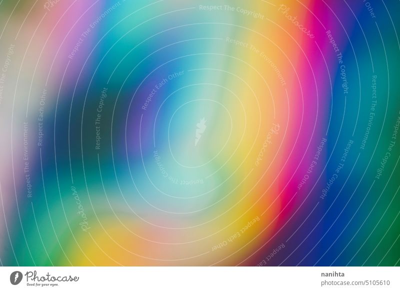 Rainbow holographic vivid background iridiscent rainbow psychedelic new age multi colored oil distorted shiny colorful blur abstract detail spectrum wave