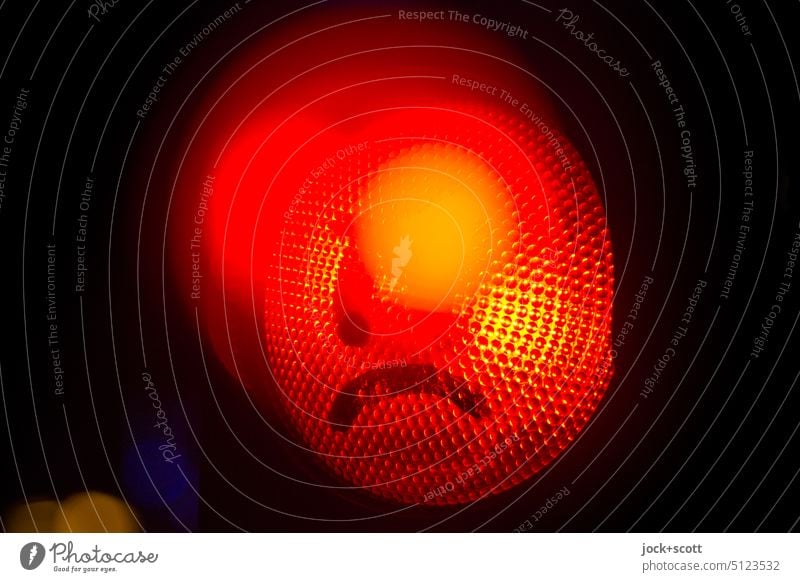 Smiley annoy you not Bicycle traffic light Traffic light Road sign Symbols and metaphors Street art Creativity Illuminate Diffused light Signal Double exposure