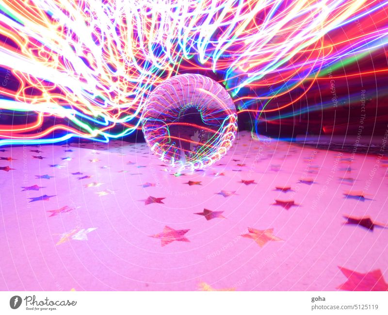 Light painting with crystal ball Christmas & Advent Christmas and Advent Crystal ball magic colours magic light magic ball Glass ball Lensball multicolors