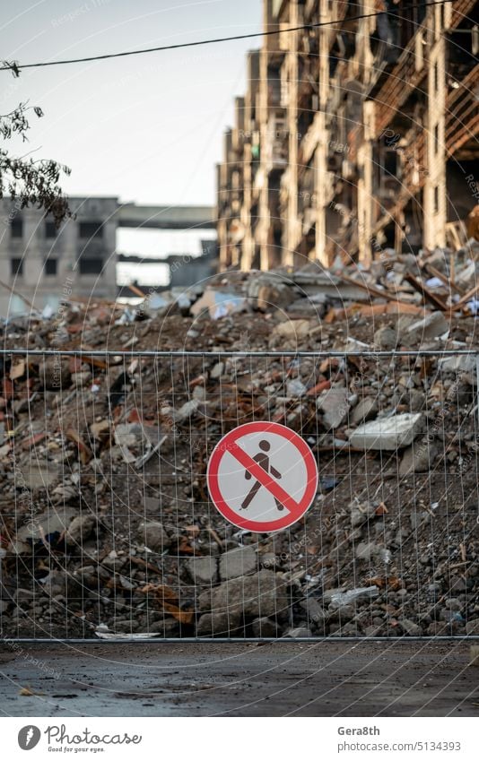 destroyed and burned houses in the city Russia Ukraine war Donetsk Kherson Kyiv Lugansk Mariupol Zaporozhye abandon abandoned attack blown up bombardment broken