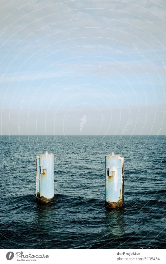 Baltic Sea, pier and sky in winter Chalk Beautiful weather Deep depth of field Mecklenburg-Western Pomerania Environment Vacation & Travel Landscape Nature