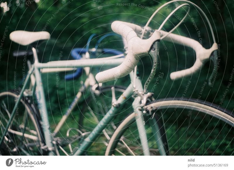 Steel frame love Analogue photo Kodak Bicycle vintage Racing cycle city bike Vintage bicycle steel frame 80s Athletic Lifestyle Leisure and hobbies Cycling